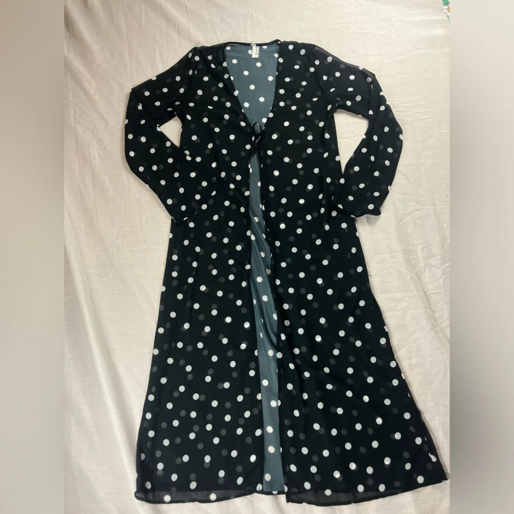 Skatie Polka Dot Beach Coverup Robe
